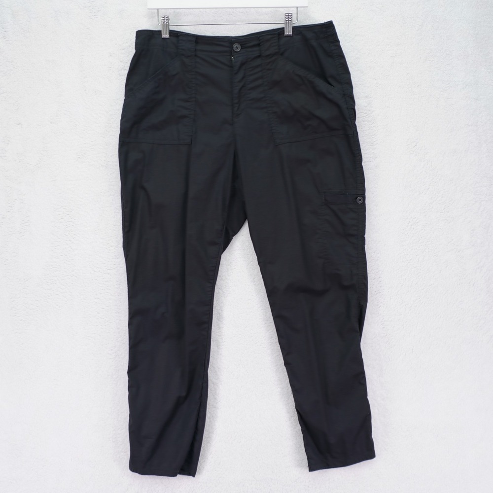 Ann Taylor Loft Petite Cargo Pants Black "The Riviera Slim" -00P 29 / 24.5- Low
